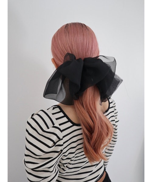 シアーリボンバレッタ（バレッタ/ヘアクリップ）｜jumelle（ジュメロ