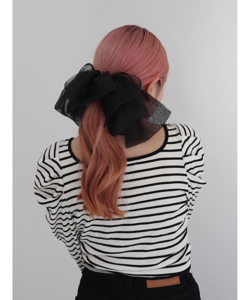 シアーリボンバレッタ（バレッタ/ヘアクリップ）｜jumelle（ジュメロ