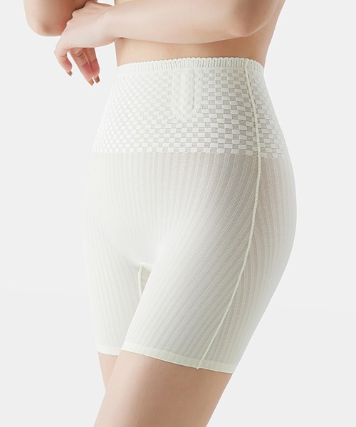 SAISON DE PAPILLON（セゾンドパピヨン）の「【補正機能】薄型ガードル（インナーウェア/肌着・レディース・ホワイト/ブラック/ピンク・M/L/XL）」の18枚目の写真