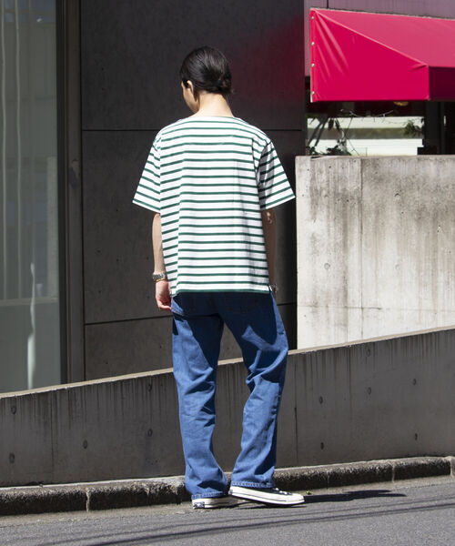 GLOSTER(グロスター)の「【GLOSTER/グロスター】バスクシャツ ボーダーTシャツ ショートスリーブ(Tシャツ/カットソー・メンズ・ネイビー/ホワイト系その他/グリーン系その他/ブルー系その他・S/M/L)」の17枚目の写真