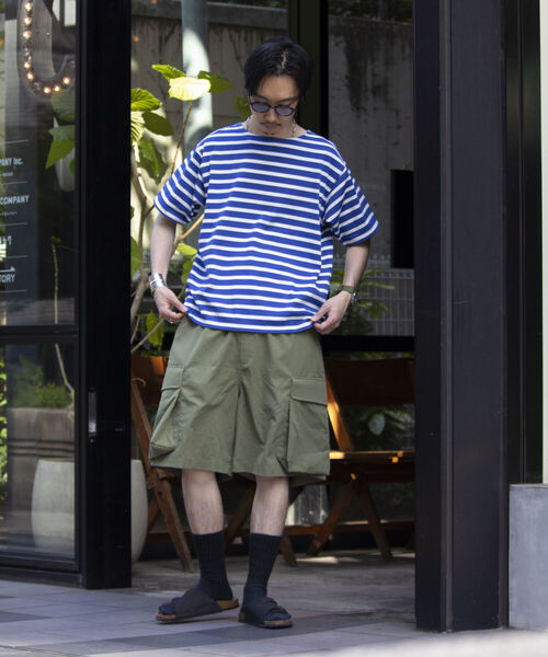 GLOSTER(グロスター)の「【GLOSTER/グロスター】バスクシャツ ボーダーTシャツ ショートスリーブ(Tシャツ/カットソー・メンズ・ネイビー/ホワイト系その他/グリーン系その他/ブルー系その他・S/M/L)」の15枚目の写真