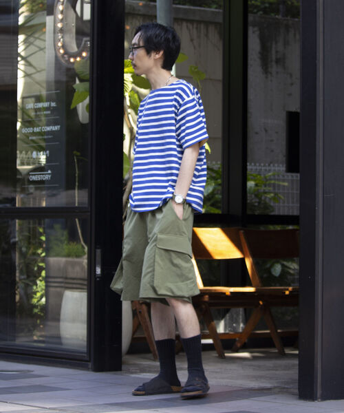 GLOSTER(グロスター)の「【GLOSTER/グロスター】バスクシャツ ボーダーTシャツ ショートスリーブ(Tシャツ/カットソー・メンズ・ネイビー/ホワイト系その他/グリーン系その他/ブルー系その他・S/M/L)」の22枚目の写真