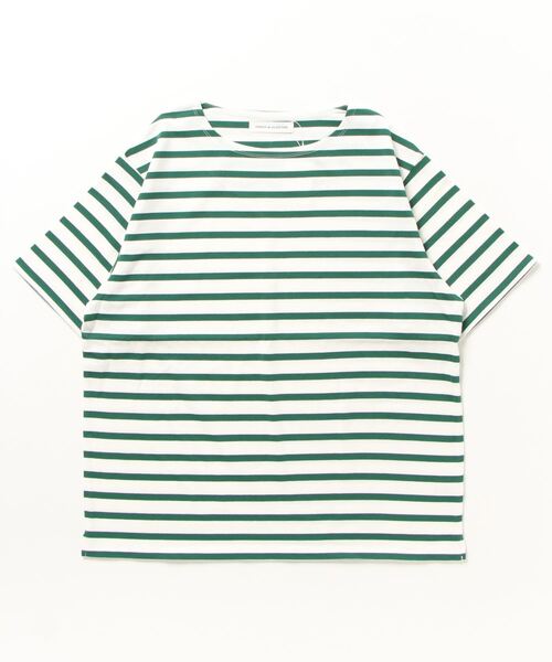 GLOSTER(グロスター)の「【GLOSTER/グロスター】バスクシャツ ボーダーTシャツ ショートスリーブ(Tシャツ/カットソー・メンズ・ネイビー/ホワイト系その他/グリーン系その他/ブルー系その他・S/M/L)」の5枚目の写真