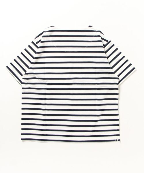 GLOSTER(グロスター)の「【GLOSTER/グロスター】バスクシャツ ボーダーTシャツ ショートスリーブ(Tシャツ/カットソー・メンズ・ネイビー/ホワイト系その他/グリーン系その他/ブルー系その他・S/M/L)」の9枚目の写真