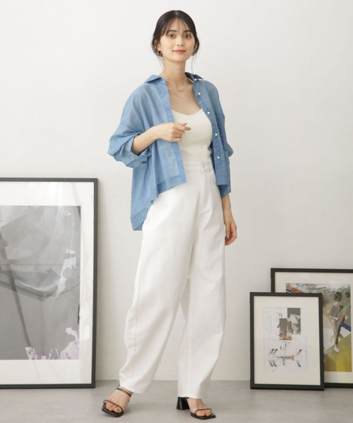 LE DENIMクロップドシャツ 工場 直営 店ファッション - スローブイエナ LE DENIMクロップド