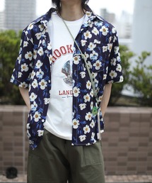 【HOOK】古着風油絵総柄ビッグシャツ (SS)