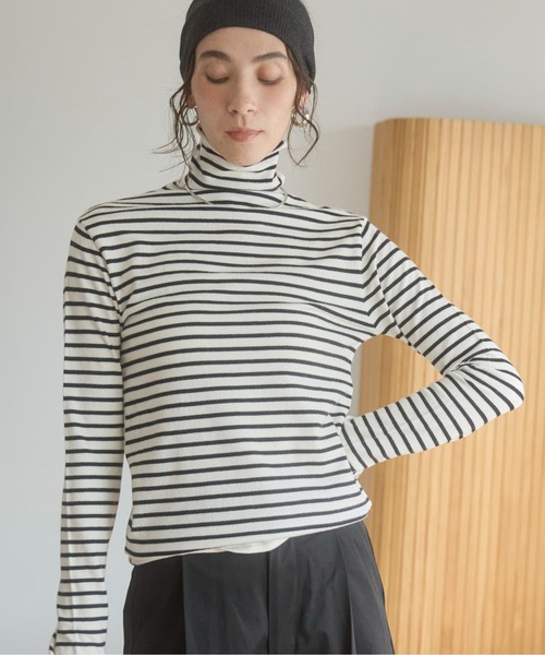 タートルネック ニット プルオーバー（ニット/セーター）｜ANGIE