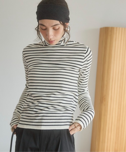 タートルネック ニット プルオーバー（ニット/セーター）｜ANGIE