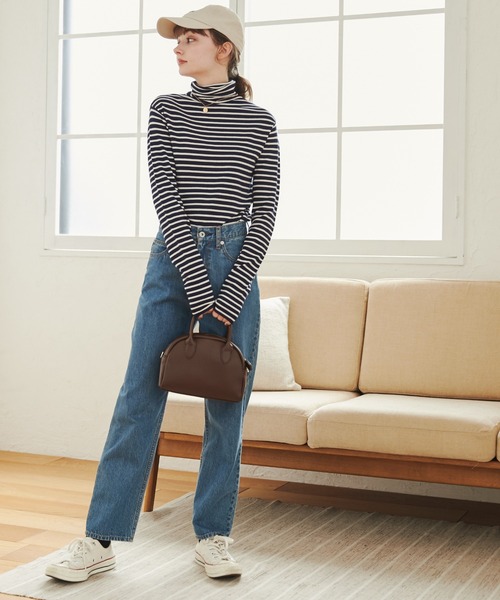 ANGIE（アンジー）の「タートルネック ニット プルオーバー（ニット/セーター・レディース・杢グレー/ブルー/アイボリー/ブラック/グリーン/ホワイト系その他/レッド/ブルー系その他/イエロー/オレンジ/チャコール/ダークブラウン/ライトイエロー/ブラック系その他/ライトピンク/ロイヤルブルー・MEDIUM/LARGE）」の19枚目の写真