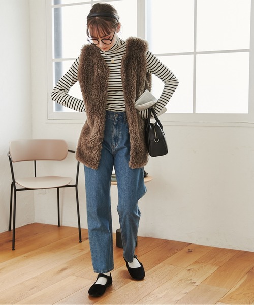 ANGIE（アンジー）の「タートルネック ニット プルオーバー（ニット/セーター・レディース・杢グレー/ブルー/アイボリー/ブラック/グリーン/ホワイト系その他/レッド/ブルー系その他/イエロー/オレンジ/チャコール/ダークブラウン/ライトイエロー/ブラック系その他/ライトピンク/ロイヤルブルー・MEDIUM/LARGE）」の18枚目の写真