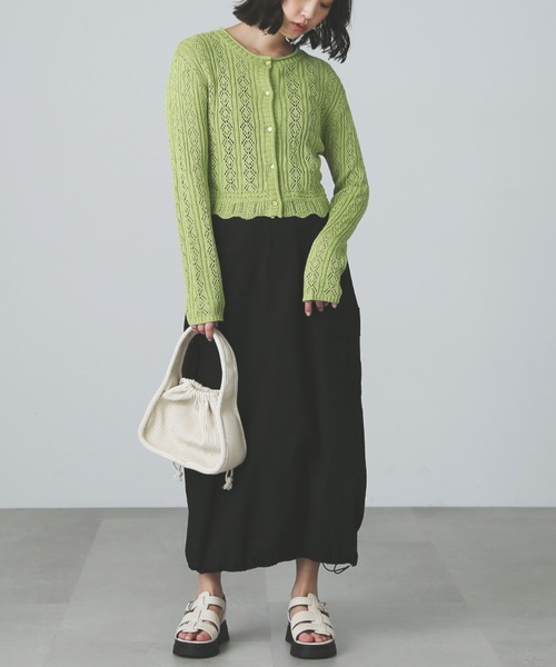 FREE'S MART（フリーズマート）の「◆裾ドロストカーゴスカート（スカート・レディース・カーキ/ブラック/ホワイト・SMALL/MEDIUM）」の5枚目の写真