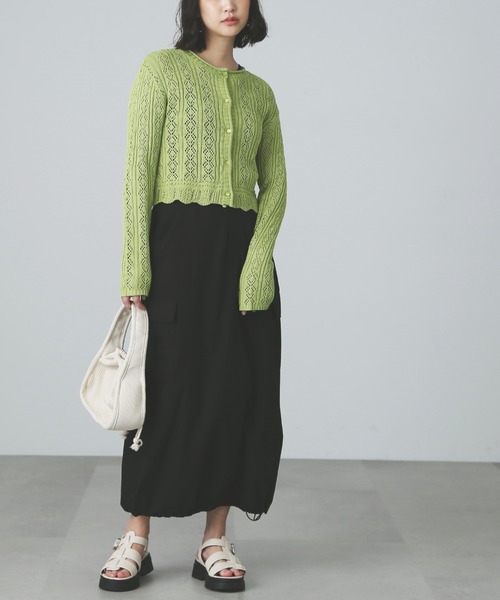 FREE'S MART（フリーズマート）の「◆裾ドロストカーゴスカート（スカート・レディース・カーキ/ブラック/ホワイト・SMALL/MEDIUM）」の8枚目の写真