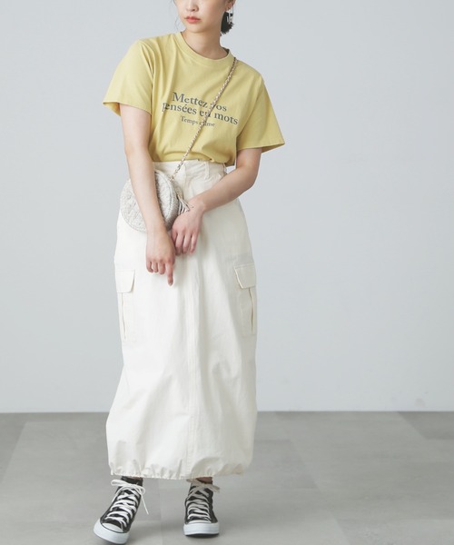 FREE'S MART（フリーズマート）の「◆裾ドロストカーゴスカート（スカート・レディース・カーキ/ブラック/ホワイト・SMALL/MEDIUM）」の11枚目の写真