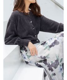 MERCURYDUO | ミニシャギービジューボタンカーディガン(カーディガン/ボレロ)