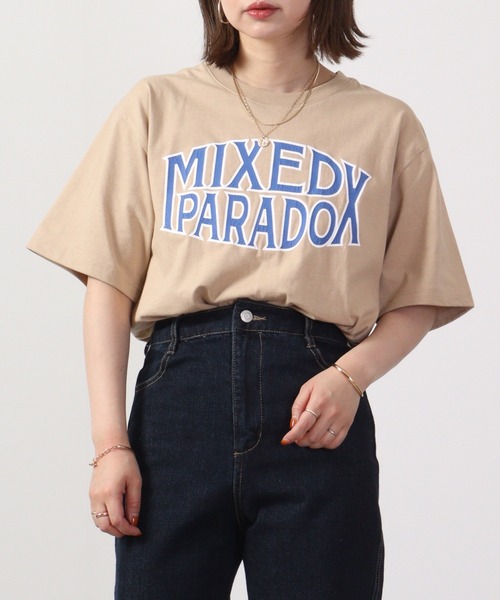 Bling Leads(ブリングリーズ)の「プリントTシャツ 半袖(Tシャツ/カットソー・メンズ・ベージュ/ベージュ系/ホワイト系/ホワイト系1/ホワイト系2/グレー系その他/ブルー/ホワイト/スミクロ/ブラック系その他・M/F/L)」の1枚目の写真