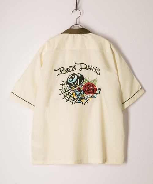 BEN DAVIS ベンデイビス ボーリングシャツ バーガンディ L BEN DAVIS ベンデイビス ボーリングシャツ バーガンディ L