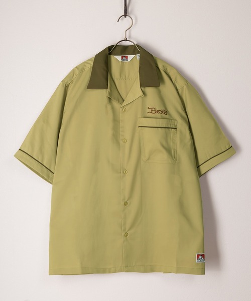 BEN DAVIS（ベンデイビス）の「【BENDAVIS／ベンデイビス】GOOD LUCK SHIRTS エイトボール＆タトゥーグラフィックオープンカラーシャツ/ボーリングシャツ/ワンポイント/バックデザイン/ビッグシルエット（シャツ/ブラウス・メンズ・オレンジ/マスタード/ホワイト/ブラック/ブラック系その他・M/L/XL）」の12枚目の写真