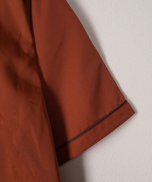 BEN DAVIS（ベンデイビス）の「【BENDAVIS／ベンデイビス】GOOD LUCK SHIRTS エイトボール＆タトゥーグラフィックオープンカラーシャツ/ボーリングシャツ/ワンポイント/バックデザイン/ビッグシルエット（シャツ/ブラウス・メンズ・オレンジ/マスタード/ホワイト/ブラック/ブラック系その他・M/L/XL）」の18枚目の写真