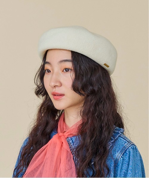 kaorinomori（カオリノモリ）の「kaorinomori ☆オークベレー / カオリノモリ（ハンチング/ベレー帽・レディース・レモンイエロー/ブラック/ホワイト/オレンジ/ベージュ・M/57.5cm）」の7枚目の写真