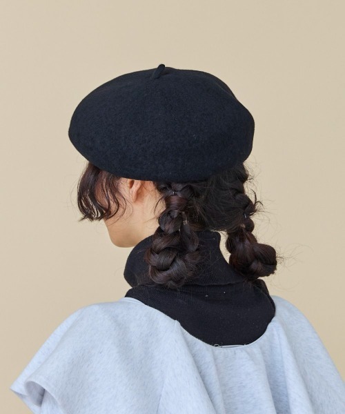 kaorinomori（カオリノモリ）の「kaorinomori ☆オークベレー / カオリノモリ（ハンチング/ベレー帽・レディース・レモンイエロー/ブラック/ホワイト/オレンジ/ベージュ・M/57.5cm）」の16枚目の写真