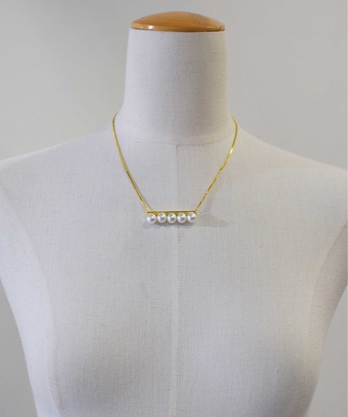 PICCIN(ピッチン)の「5連パールネックレス(ネックレス・レディース・ゴールド・FREE)」の7枚目の写真