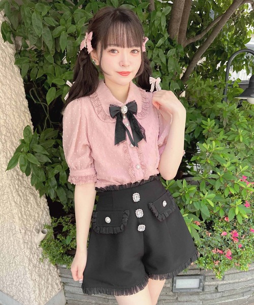 ROJITA（ロジータ）の「フラップポケットシアーフリルショートパンツ（その他パンツ・レディース・ブラック/ホワイト/ピンク・FREE）」の13枚目の写真