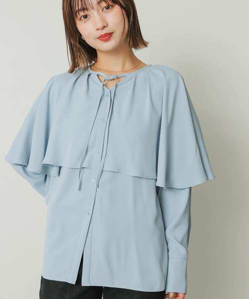 セール】フリルケープブラウス（シャツ/ブラウス）｜SENSE OF PLACE by
