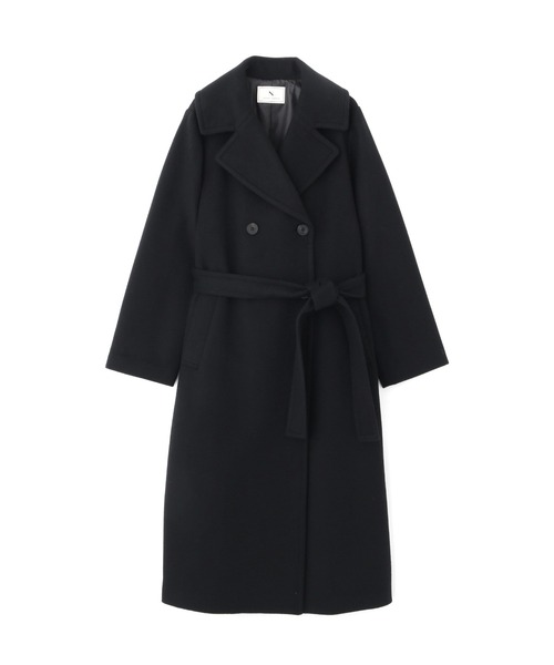 N.（N. Natural Beauty Basic）（エヌエヌナチュラルビューティーベーシック）の「【S Size Line】◆ビーバーメルトントレンチカラーコート（チェスターコート・レディース・グレー/ブラック/アイボリー・SMALL/MEDIUM）」の10枚目の写真