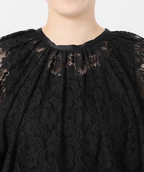 La TOTALITE（ラトータリテ）の「2wayネックレースブラウス（シャツ/ブラウス・レディース・ブラック/ホワイト・FREE）」の3枚目の写真