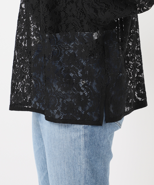 La TOTALITE（ラトータリテ）の「2wayネックレースブラウス（シャツ/ブラウス・レディース・ブラック/ホワイト・FREE）」の9枚目の写真