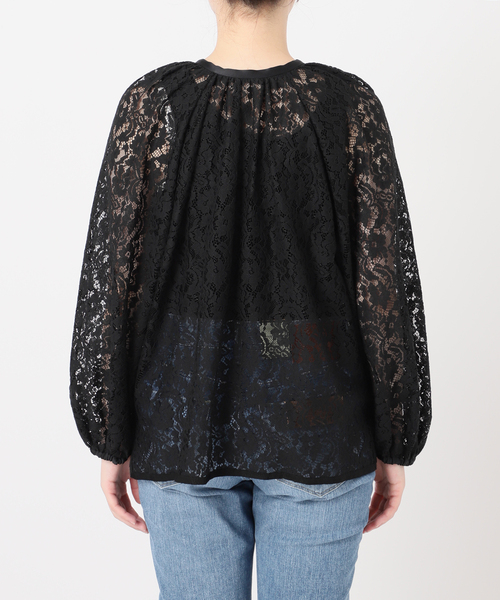 La TOTALITE（ラトータリテ）の「2wayネックレースブラウス（シャツ/ブラウス・レディース・ブラック/ホワイト・FREE）」の11枚目の写真