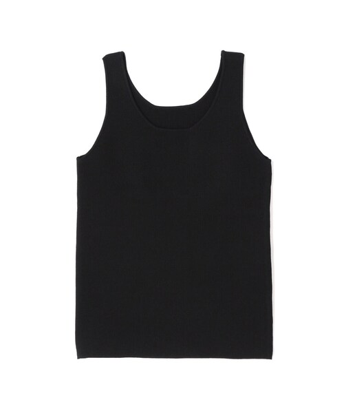 N.(N. Natural Beauty Basic)(エヌエヌナチュラルビューティーベーシック)の「◆スクエアニットタンクトップ(ニット/セーター・レディース・オフホワイト/ブラック・MEDIUM)」の20枚目の写真