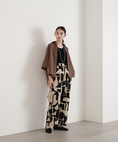 N.(N. Natural Beauty Basic)(エヌエヌナチュラルビューティーベーシック)の「◆スクエアニットタンクトップ(ニット/セーター・レディース・オフホワイト/ブラック・MEDIUM)」の22枚目の写真