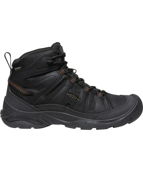 KEEN（キーン）の「CIRCADIA MID WP / サーカディア　ミッド　ウォータープルーフ / メンズ ブーツ 登山靴 トレッキングシューズ 防水（ブーツ・メンズ・ブラック・26.5cm/27cm/25.5cm/29cm/25cm/27.5cm/28.5cm/26cm/28cm）」の4枚目の写真