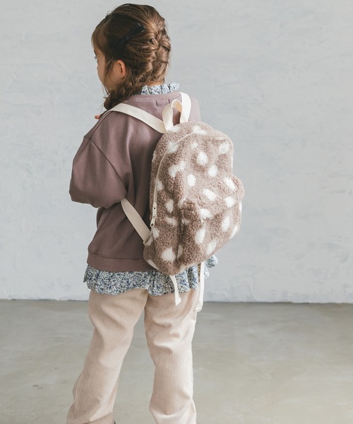 pairmanon（ペアマノン）の「ユニセックスもこもこボアリュック（バックパック/リュック・キッズ・チェック/ドット・FREE）」の4枚目の写真