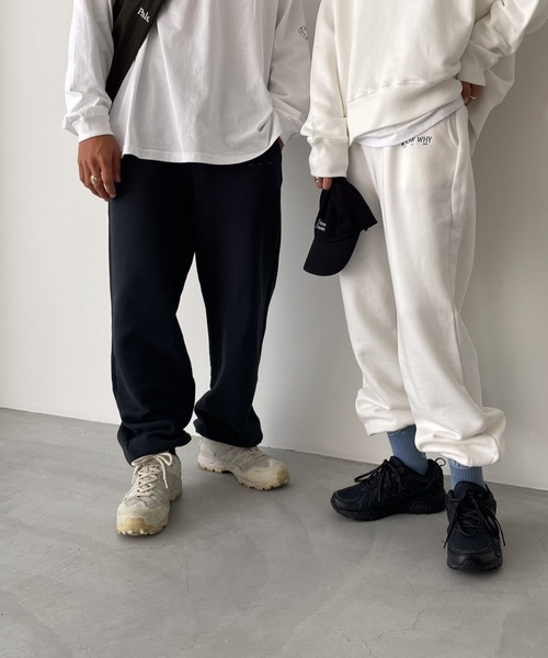 CANAL JEAN（キャナルジーン）の「【セットアップ対応】RCW BLUE LABEL　KNOW WHY刺繍裏毛スウェットパンツ（スウェットパンツ・レディース・ホワイト/ヘザーグレー/ブラック・36/38/40）」の4枚目の写真
