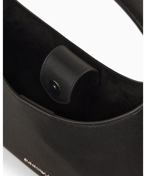 EMPORIO ARMANI（エンポリオアルマーニ）の「【エンポリオ アルマーニ】Armani Sustainability Values ホーボーバッグ マイクログレイン リサイクルレザー製（ハンドバッグ・レディース・ブラック・FREE）」の10枚目の写真