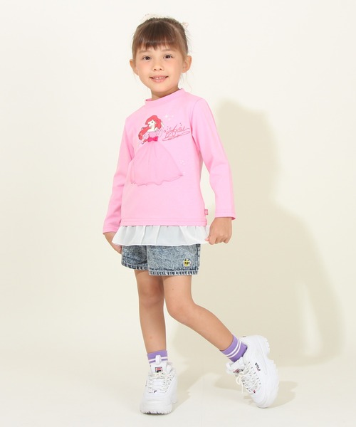 Heather ヘザー　ディズニー　プリンセス　ロンT シンデレラ　Tシャツ ☆SALE☆ディズニーキャラクター/プリンセス 袖モチーフTシャツ
