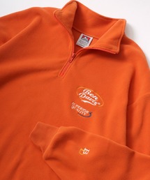 BEN DAVIS（ベンデイビス）の「BEN DAVIS/ベンデイビス FLEECE HALF ZIP/オーバーサイズ フリース ロゴ ワンポイント刺繍 ハーフジップ スウェット トレーナー（スウェット）」