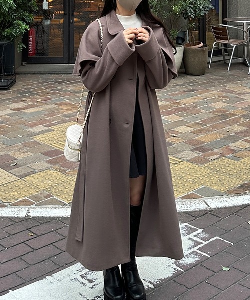JUNOAH 2way ケープコート JUNOAH（ジュノア）の「2wayケープコート（その他アウター