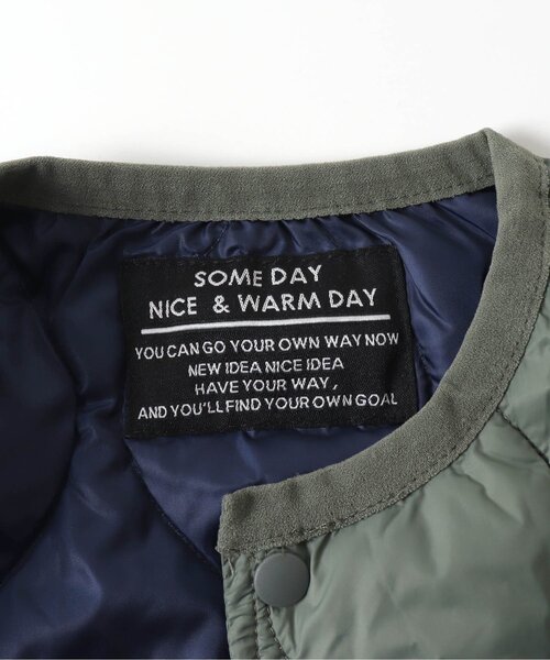 BREEZE（ブリーズ）の「【マシンウォッシャブル】インナーキルトベスト（ベスト・キッズ・カーキ/ブラック・110/100/90/80/130/120/140）」の11枚目の写真