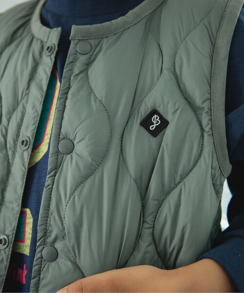 BREEZE（ブリーズ）の「【マシンウォッシャブル】インナーキルトベスト（ベスト・キッズ・カーキ/ブラック・110/100/90/80/130/120/140）」の16枚目の写真