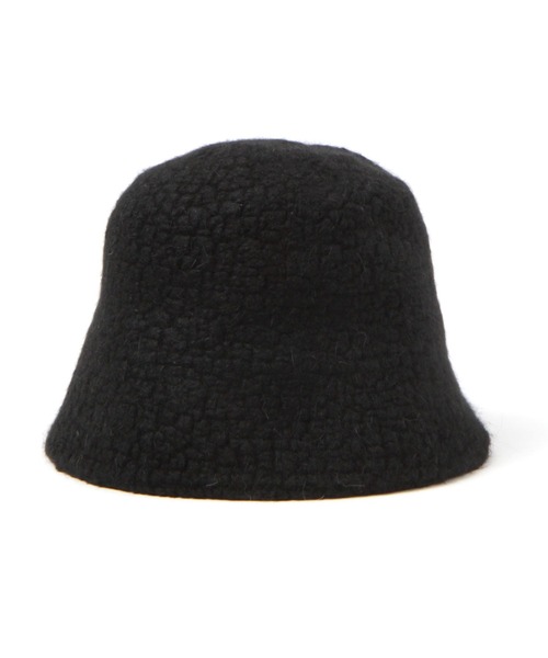 LAKOLE（ラコレ）の「ウール混ボアベルハット / 980311（ハット・レディース・ブラック/アイボリー・FREE）」の5枚目の写真
