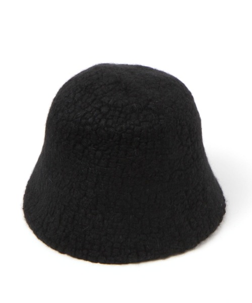 LAKOLE（ラコレ）の「ウール混ボアベルハット / 980311（ハット・レディース・ブラック/アイボリー・FREE）」の7枚目の写真