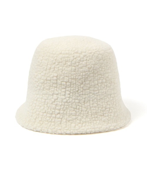LAKOLE（ラコレ）の「ウール混ボアベルハット / 980311（ハット・レディース・ブラック/アイボリー・FREE）」の4枚目の写真