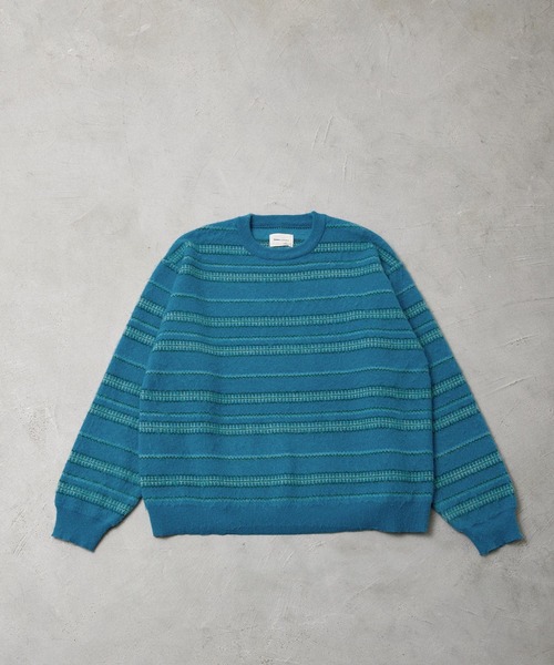 EMMA CLOTHES(エマクローズ)の「幾何学モヘアライク ジャガードニット プルオーバー EMMA CLOTHES(ニット/セーター・メンズ・ブルー/モカ/ブラック・M/L/S)」の12枚目の写真