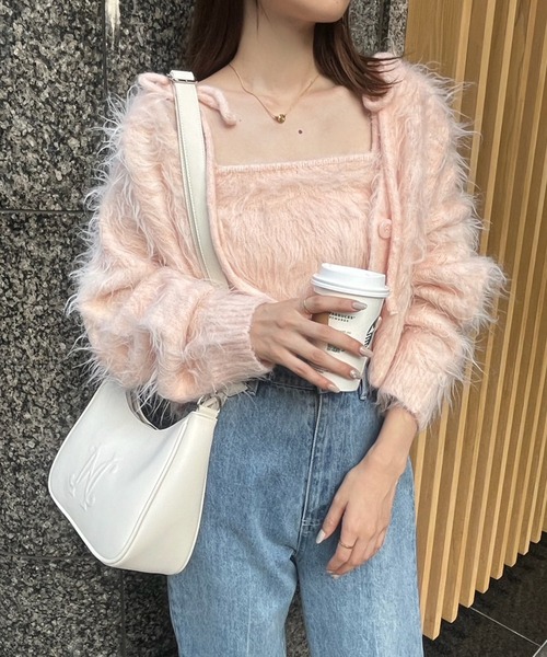 one after another NICE CLAUP(ワンアフターアナザーナイスクラップ)の「エンボスホーボーバッグ(ショルダーバッグ・レディース・アイボリー/ブラック/ブラウン・FREE)」の15枚目の写真