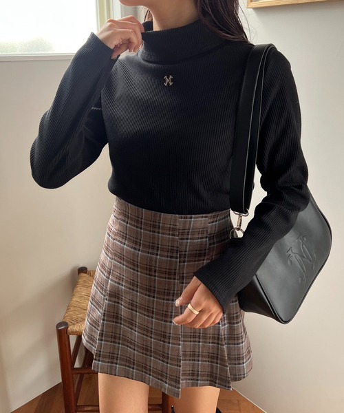 one after another NICE CLAUP(ワンアフターアナザーナイスクラップ)の「エンボスホーボーバッグ(ショルダーバッグ・レディース・アイボリー/ブラック/ブラウン・FREE)」の13枚目の写真