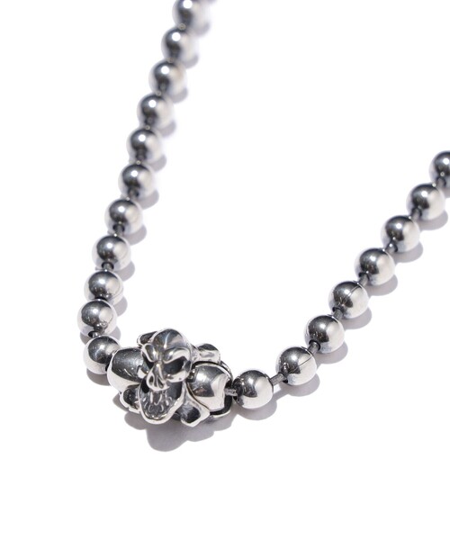 BILL WALL LEATHER(ビルウォールレザー)の「N876 - 4mm Ball Chain Skull and Crossbones 18 inch(ネックレス・メンズ・その他・18-inch)」の7枚目の写真