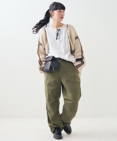 FREAK'S STORE（フリークスストア）の「マルチポーチ ベルト/ベルトバッグ（ボディバッグ/ウエストポーチ・レディース・ナチュラル/ブラック・ONE SIZE）」の4枚目の写真